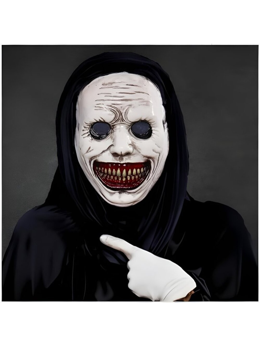 Halloween Creepy Horror Ghost Devil Zombie Smiling Demon Realistic Scary Mask